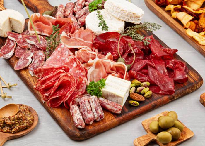 A charcuterie board from Nibbles N Bites on Hilton Head Island